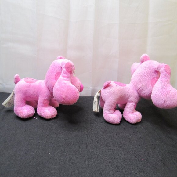 Nickelodeon Blue's Clues Magenta 7" Pink Dog Plush Stuffed Animals Toy Lot of 2 - Picture 10 of 16